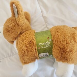 Snuggle Buddy Plush Heat & Hug - Tan and White Corgi Puppy